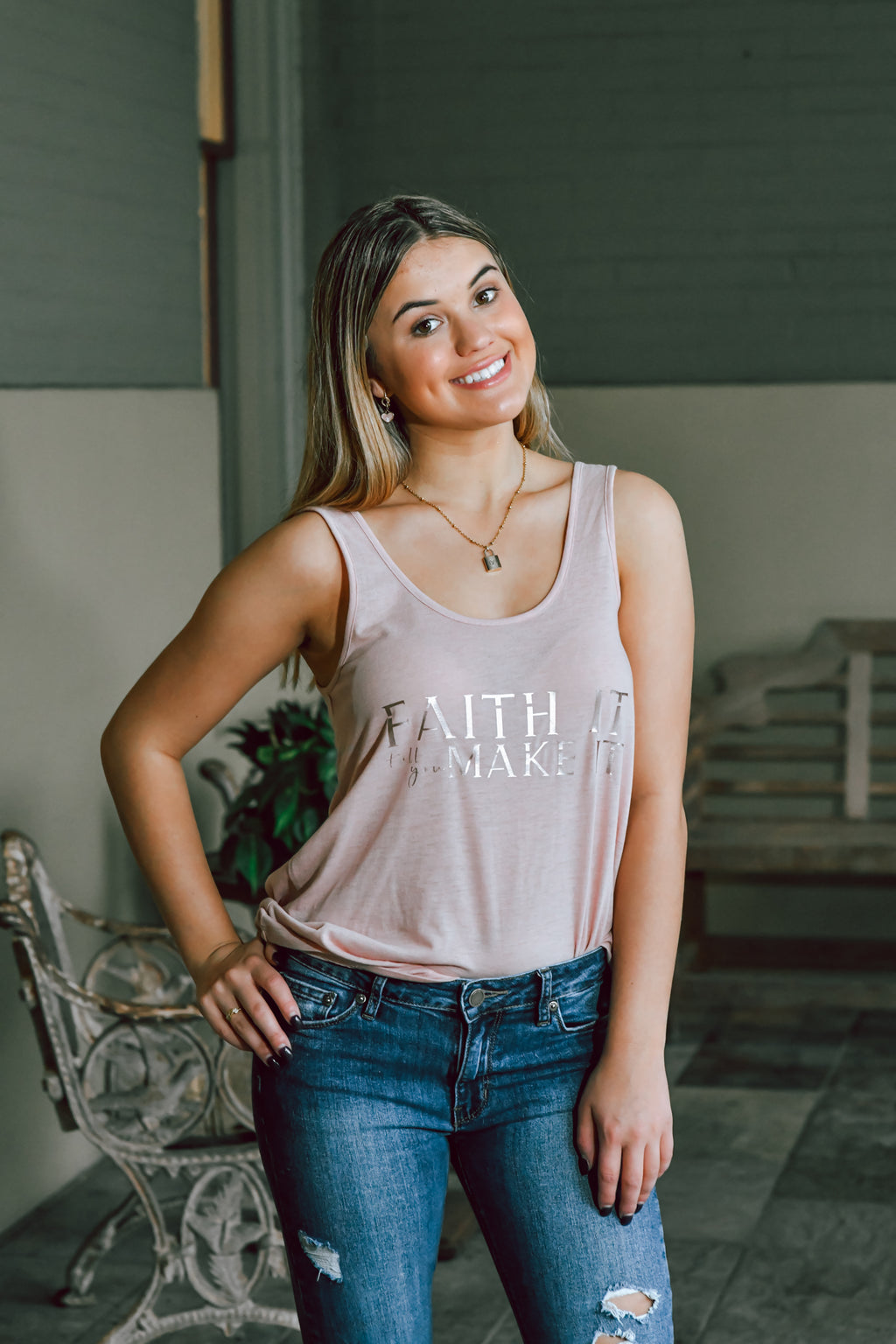 Faith It Till You Make It In Pink - Shop La's Showroom